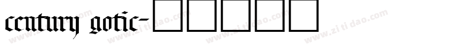 century gotic字体转换